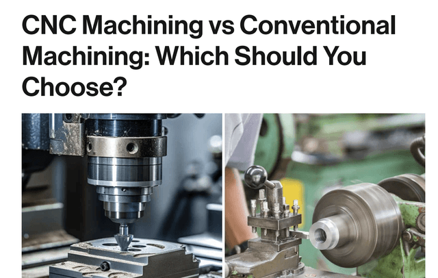 CNC Machining vs Conventional Machining